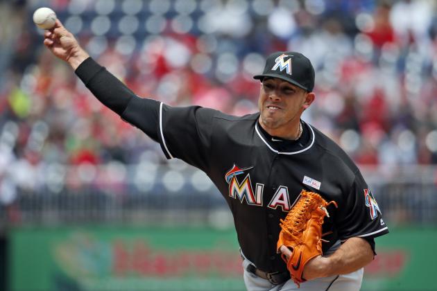 Fernandez fires a fastball in a game he started earlier this season. 