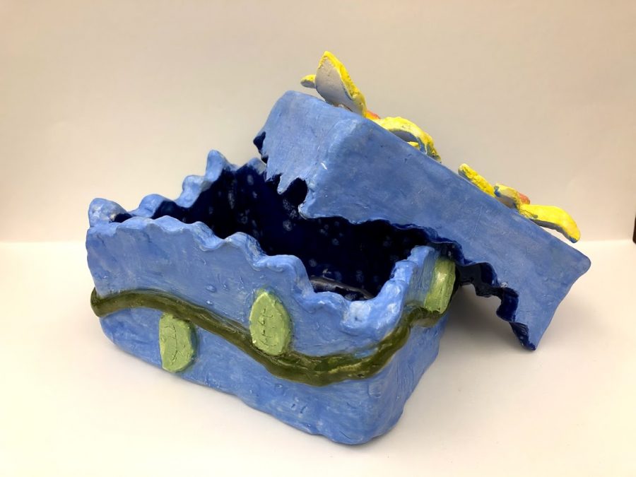 Yellow Flower Ceramic Box- Skylar Okun