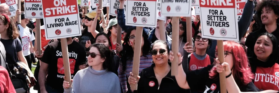 Rutgers Faculty On Strike